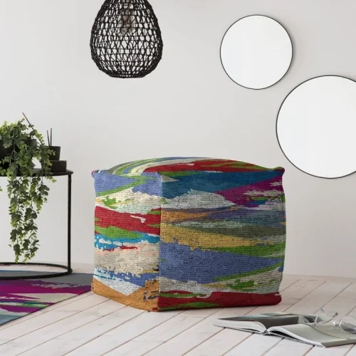 Puff Rodier Serra 50x50x50 cm multicolor