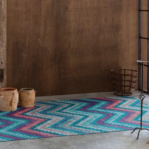Tapis tricoté multicolore Naf Naf