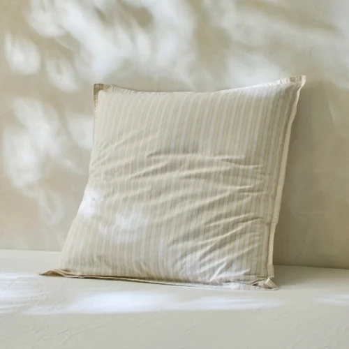 Pillowcases 50x50+2 (2) 100% organic percale cotton Kerala sand