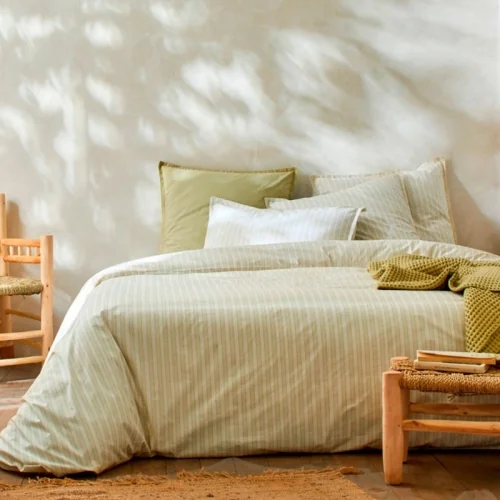 Bettbezug 100 % Bio-Perkal-Baumwolle, Kerala-Gelb, ca.