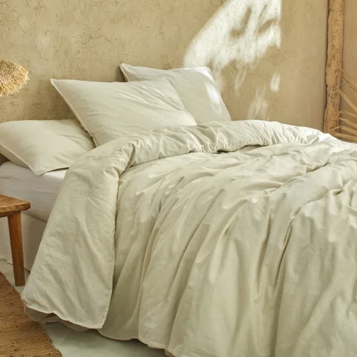 Bettbezug aus Leinen/Bio-Baumwolle, Ceylan-Limette