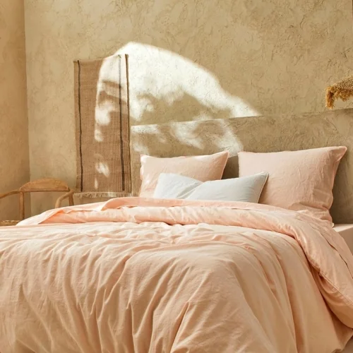 Poszwa na kołdrę z lnu/bawełny organicznej Liso aube