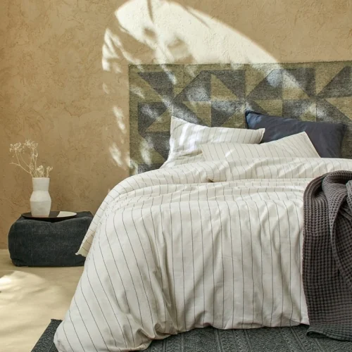 Copripiumino in lino/cotone biologico Maho Ink