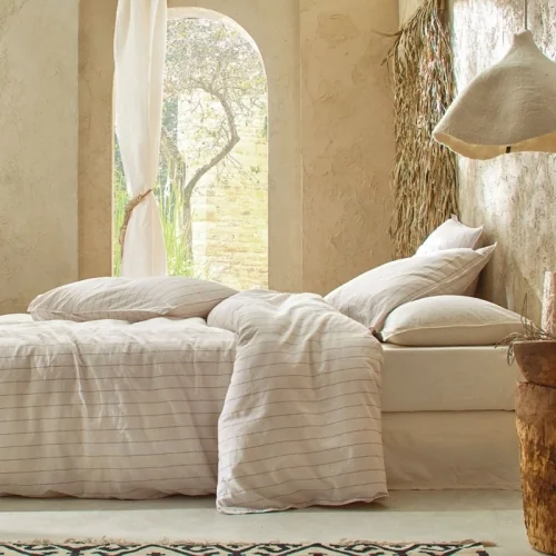 Poszwa na kołdrę z organicznego lnu i bawełny z algami Maho