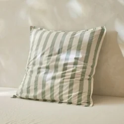Pillowcases 50x50+2 (2) 100% organic cotton percale Bengal lagoon