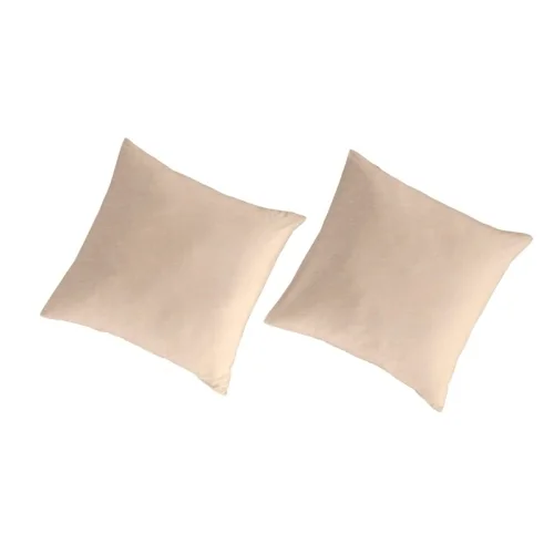 Fundas de almohada 65x65(2) lino/algodón orgánico Liso rosa c.