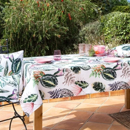Naf Naf TROPALM green resin tablecloth
