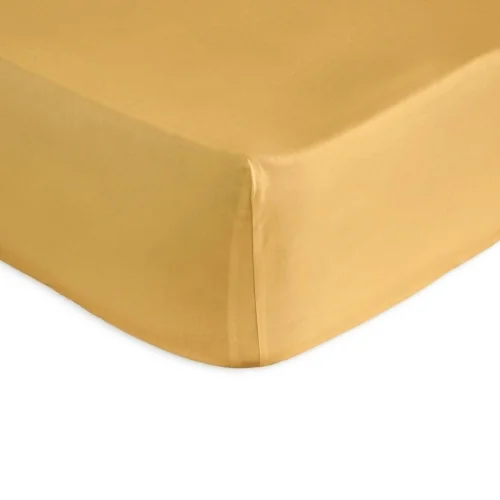 PURE mustard fitted sheet Guy Laroche