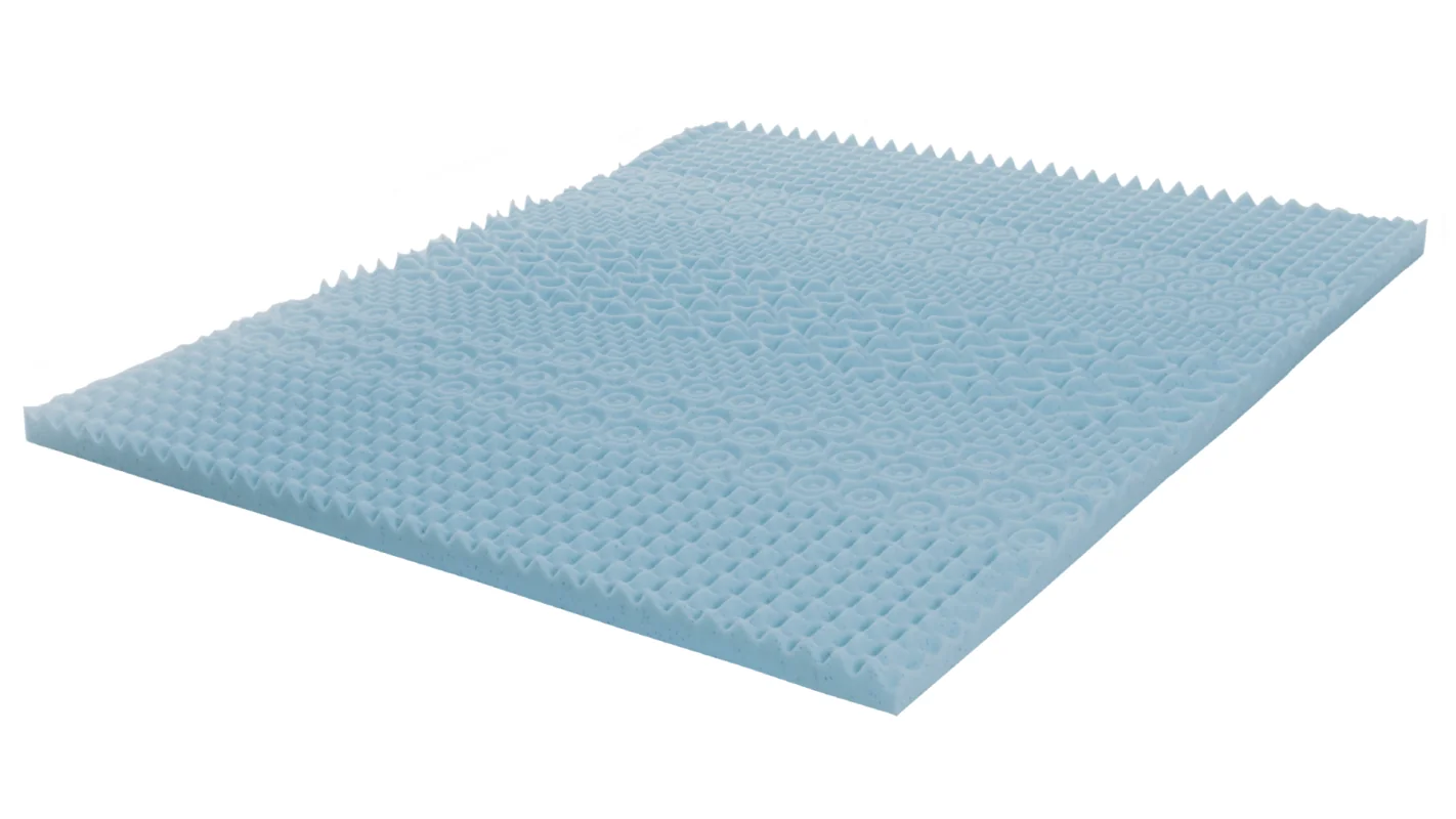Relaxe Multizone Gel Fresh Memory Foam Colchão Topper