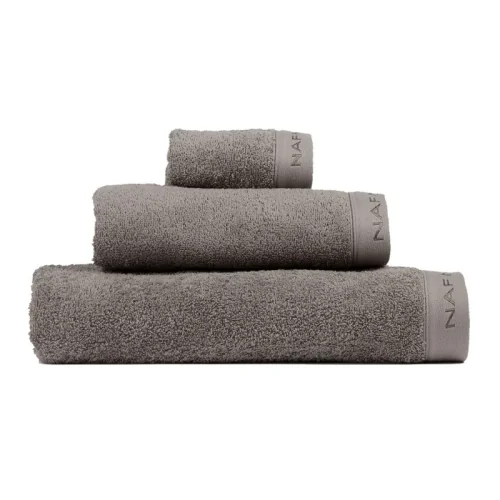 Conjunto de toalhas de banho Naf Naf casual cinza de 3 peças