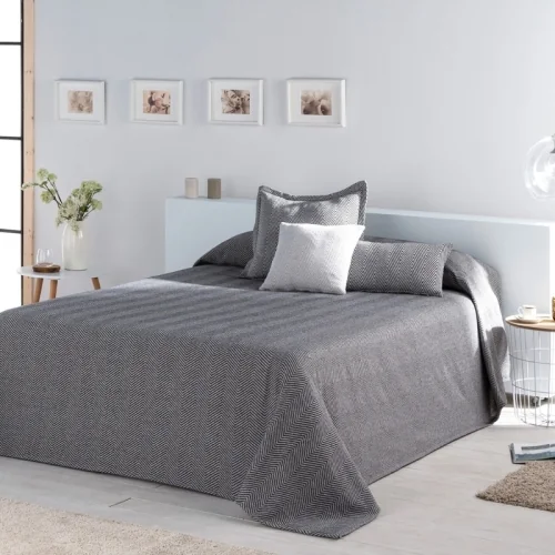 Couvre-lits Naf Naf Paines grise